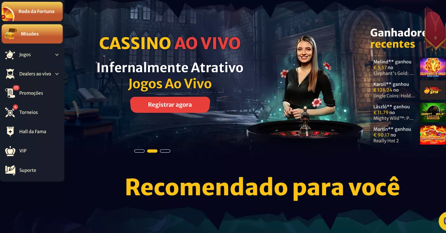 Versão móvel do site da Hell Spin em seu smartphone